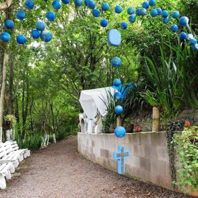  CAXIAS DO SUL, RS, BRASIL (25/01/2018) Gruta Divinno Pai Eterno, localizada no bairro Kaiser. (Roni Rigon/Pioneiro).