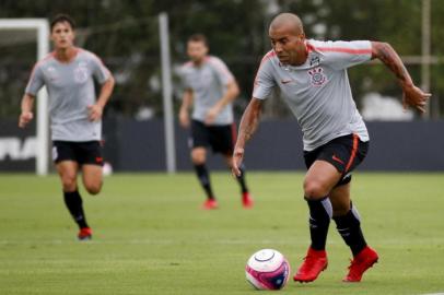 Sheik, atacante do corinthians, em amistoso 