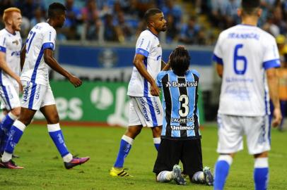  PORTO ALEGRE, RS, BRASIL,  03/02/2018 -Gauchão: Grêmio x Cruzeiro - RS. Jogo váido pela 5º rodada do campeonato. (FOTOGRAFO: ANDRÉ ÁVILA / AGENCIA RBS)