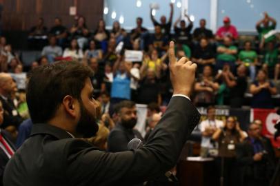 PORTO ALEGRE-RS- BRASIL- 31/01/2018- Sessão de votação na Assembleia Legislativa sobre o pacote do governador José ivo Sartori.FOTO JEFFERSON BOTEGA / AGÊNCIA RBSIndexador: Jefferson Botega