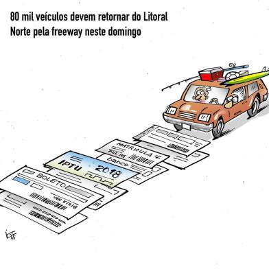 Charge de Iotti publicada em 5 de fevereiro de 2018.