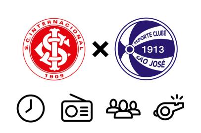 futebol, escudos, montagem, gauchão, inter, são josé