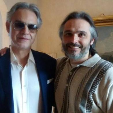 Encontro do violonista Juliano Brito com Andrea Bocelli