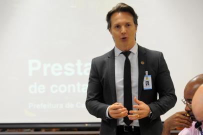  CAXIAS DO SUL, RS, BRASIL 07/02/2018Coletiva do Prefeito Daniel Guerra no salão nobre da prefeitura. (Felipe Nyland/Agência RBS)