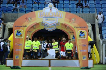  PORTO ALEGRE, RS, BRASIL, 07/02/2018 - Grêmio x Brasil de Pelotas. Jogo que ocorre na Arena é válido pela 7º rodada do gauchão. (FOTOGRAFO: ANDRÉ ÁVILA / AGENCIA RBS)