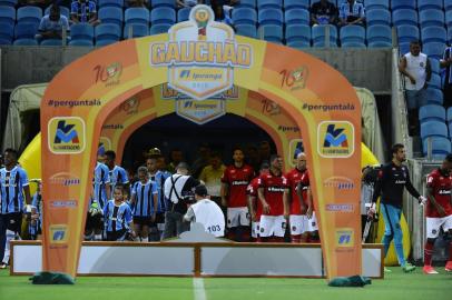  PORTO ALEGRE, RS, BRASIL, 07/02/2018 - Grêmio x Brasil de Pelotas. Jogo que ocorre na Arena é válido pela 7º rodada do gauchão. (FOTOGRAFO: ANDRÉ ÁVILA / AGENCIA RBS)