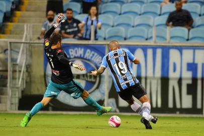  PORTO ALEGRE, RS, BRASIL, 07/02/2018 - Grêmio x Brasil de Pelotas. Jogo que ocorre na Arena é válido pela 7º rodada do gauchão. (FOTOGRAFO: ANDRÉ ÁVILA / AGENCIA RBS)