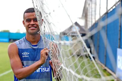  PORTO ALEGRE-RS-BRASIL- 10/02/2018- Alisson Euler de Freitas Castro, atacante do Grêmio.   FOTO FERNANDO GOMES/ZERO HORA.