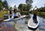 Com ioga no stand-up paddle, grupo busca reconexão em reserva de Capão da Canoa