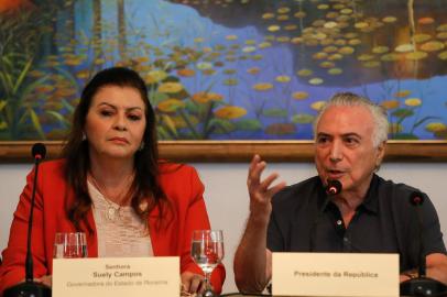  Boa Vista - Presidente Michel Temer acompanhado da Governadora de Roraima, Suely Campo (Beto Barata/PR)