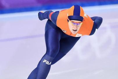  Netherlands Ireen Wust competes in the womens 1,500m speed skating event during the Pyeongchang 2018 Winter Olympic Games at the Gangneung Oval in Gangneung on February 12, 2018. / AFP PHOTO / Editoria: SPOLocal: GangneungIndexador: ARIS MESSINISSecao: speed skatingFonte: AFPFotógrafo: STF