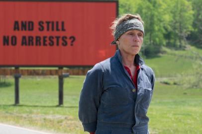 Frances McDormand em cena do filme Três Anúncios Para um Crime