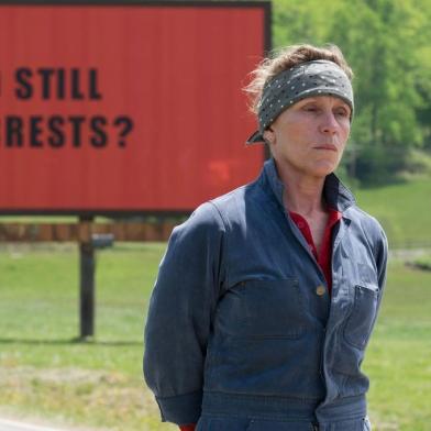 Frances McDormand em cena do filme Três Anúncios Para um Crime