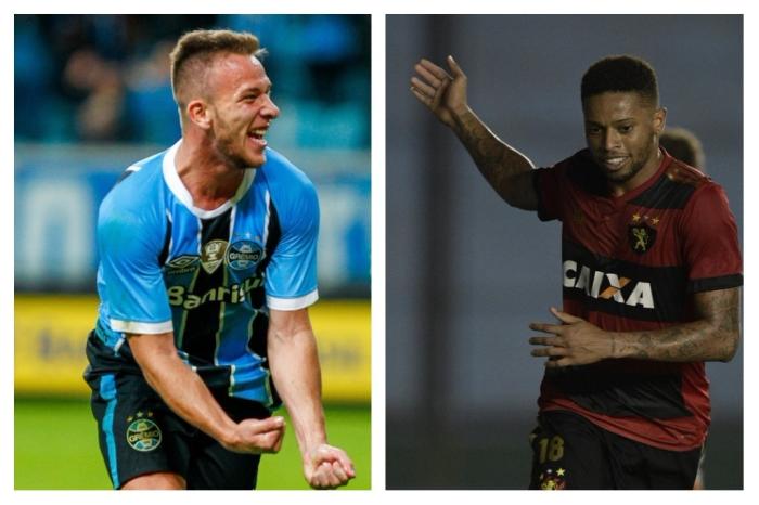 Montagem sobre fotos / Lucas Uebel/Grêmio,Divulgação e JUan Mabromata/AFP