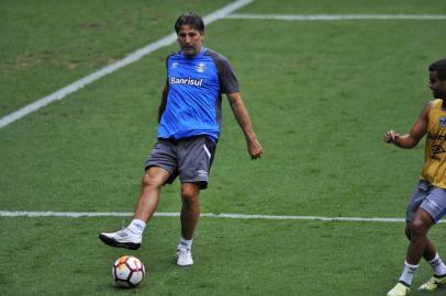  PORTO ALEGRE, RS, BRASIL - 20/02/2018 - Treino do Grêmio na Arena visando o confronto contra o Independiente pela Recopa Sul-Americana. (Anderson Fetter/Agência RBS)