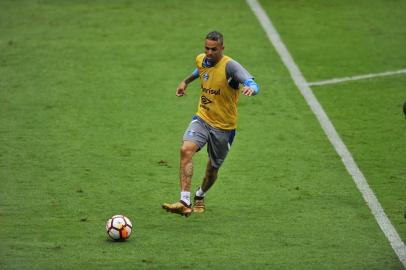  PORTO ALEGRE, RS, BRASIL - 20/02/2018 - Treino do Grêmio na Arena visando o confronto contra o Independiente pela Recopa Sul-Americana. (Anderson Fetter/Agência RBS)