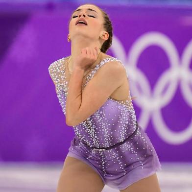 Brazils Isadora Williams competes in the womens single skating short program of the figure skating event during the Pyeongchang 2018 Winter Olympic Games at the Gangneung Ice Arena in Gangneung on February 21, 2018. / AFP PHOTO / Roberto SCHMIDT