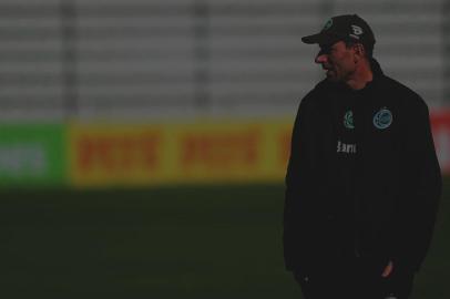  CAXIAS DO SUL, RS, BRASIL, 23/10/2017. Treino do Juventude no estádio Alfredo Jaconi. Na foto, Márcio Angonese, treinador de goleiros que irá comandar o time interinamente, após a demissão de Gilmar Dal Pozzo.  (Porthus Junior/Agência RBS)