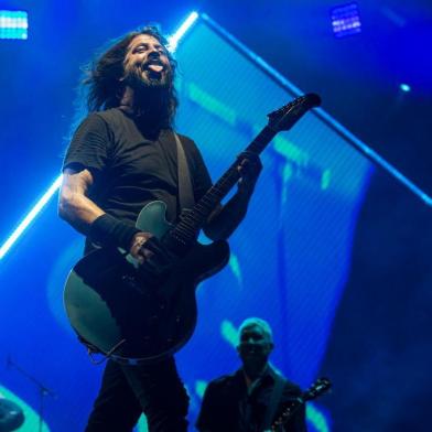 25/02/2018. Show de Foo Fighters e Queens of the Stone Age no Rio de Janeiro, com abertura da banda Ego Kill Talent. Na foto: Foo Fighters.