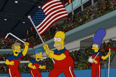 the simpsons, curling, estados unidos, olimpíada