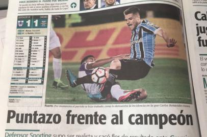 jornais, uruguai, grêmio, defensor