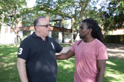 Tinga , recebendo o programa bastidores do Pedro, com pedro ernesto denardin