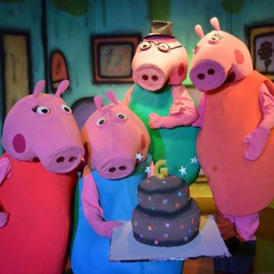 Peppa Pig e o Aniversário de George , peça em cartaz no Teatro Escola Zé Rodrigues , em Porto Alegre. Programinha. Roteiro