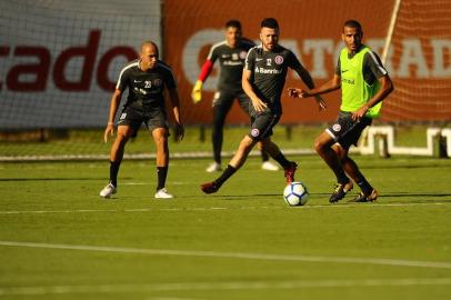  PORTO ALEGRE, RS, BRASIL,12/03/2018 -  Treino do Inter, que ocorreu na tarde desta Segunda Feira.(FOTOGRAFO: CARLOS MACEDO / AGENCIA RBS)