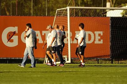  PORTO ALEGRE, RS, BRASIL,12/03/2018 -  Treino do Inter, que ocorreu na tarde desta Segunda Feira.(FOTOGRAFO: CARLOS MACEDO / AGENCIA RBS)