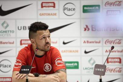  PORTO ALEGRE, RS, BRASIL, 12/03/2018 - Apresentação do atacante Rossi no Inter. (FOTOGRAFO: CARLOS MACEDO / AGENCIA RBS)