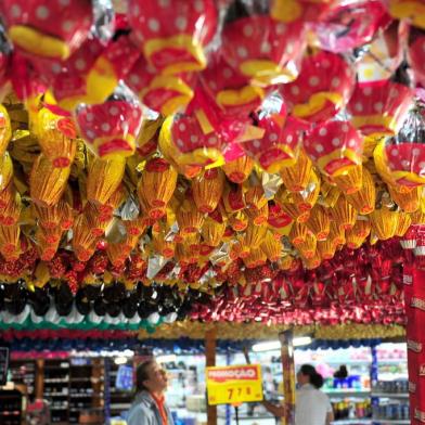  JOINVILLE,SC,BRASIL,27-02-2018.Ovos de páscoa ja são atrativos em mercados da cidade.(Foto:Salmo Duarte/A Notícia)