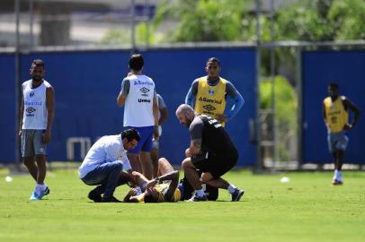  PORTO ALEGRE, RS, BRASIL - 16/03/2018 - Treino do Grêmio antes do Gre-Nal 414, válido pelas quartas de final do Gauchão 2018. (Lauro Alves/Agência RBS)