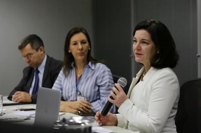  PORTO ALEGRE, RS, BRASIL, 16-03-2018. Procrado-geral da República, Raquel Dodge, participa de reunião de trabalho e concede entrevista em Porto Alegre. (FOTO: ANDERSON FETTER/AGÊNCIA RBS)