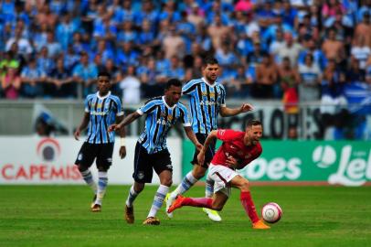  PORTO ALEGRE, RS, BRASIL, 18.03.2018. Inter e Grêmio disputam Gre-Nal 414 no estádio Arena e válido pela semifinal do Campeonato Gaúcho 2018. (ANDERSON FETTER/AGÊNCIA RBS)