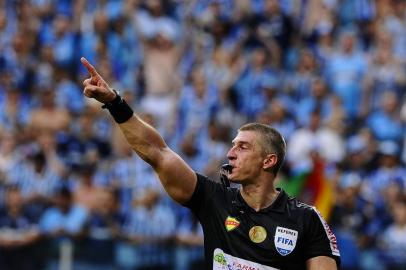  PORTO ALEGRE, RS, BRASIL, 18.03.2018. Inter e Grêmio disputam Gre-Nal 414 no estádio Arena e válido pela semifinal do Campeonato Gaúcho 2018. (MATEUS BRUXEL/AGÊNCIA RBS)