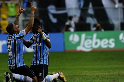  PORTO ALEGRE, RS, BRASIL, 18.03.2018. Inter e Grêmio disputam Gre-Nal 414 no estádio Arena e válido pela semifinal do Campeonato Gaúcho 2018. (MATEUS BRUXEL/AGÊNCIA RBS)