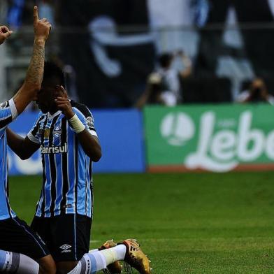  PORTO ALEGRE, RS, BRASIL, 18.03.2018. Inter e Grêmio disputam Gre-Nal 414 no estádio Arena e válido pela semifinal do Campeonato Gaúcho 2018. (MATEUS BRUXEL/AGÊNCIA RBS)