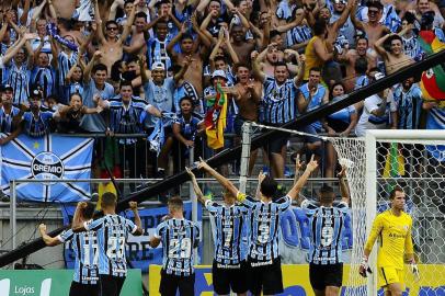  PORTO ALEGRE, RS, BRASIL, 18.03.2018. Inter e Grêmio disputam Gre-Nal 414 no estádio Arena e válido pela semifinal do Campeonato Gaúcho 2018. (MATEUS BRUXEL/AGÊNCIA RBS)