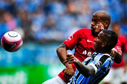  PORTO ALEGRE, RS, BRASIL, 18.03.2018. Inter e Grêmio disputam Gre-Nal 414 no estádio Arena e válido pela semifinal do Campeonato Gaúcho 2018. Na foto: Jael (ANDERSON FETTER/AGÊNCIA RBS)