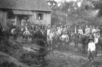 A antiga casa do filho de Luigi Zanin, Attilio Zanon, na localidade de Borgo Forte, em Antonio Prado.