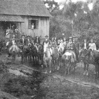 A antiga casa do filho de Luigi Zanin, Attilio Zanon, na localidade de Borgo Forte, em Antonio Prado.