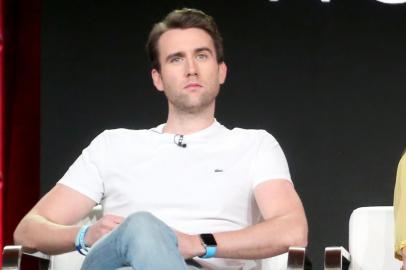 PASADENA, CA - JANUARY 15: Actors Matthew Lewis (L) and Phyllis Logan of Girlfriends speak onstage during the Acorn TV portion of the 2018 Winter Television Critics Association Press Tour at The Langham Huntington, Pasadena on January 15, 2018 in Pasadena, California.   Frederick M. Brown/Getty Images/AFP