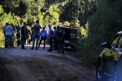  CAXIAS DO SUL, RS, BRASIL 21/03/2018Polícia encontra o corpo da menina de 7 ano Naiara Soares Gomes que sumiu no dia 09/03. (Felipe Nyland/Agência RBS)