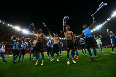  PORTO ALEGRE, RS, BRASIL - 21/03/2018 - Inter recebe o Grêmio pelo jogo de volta das quartas de final do Gauchão 2018. O jogo é o Gre-Nal de número 415. (Lauro Alves/Agência RBS)