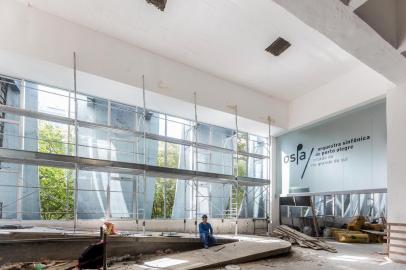  PORTO ALEGRE, RS, BRASIL, 22/03/2018 : Obras da Casa da Música, a sala de concertos da Ospa que será inaugurada neste sábado. (Omar Freitas/Agência RBS)Indexador: Omar Freitas