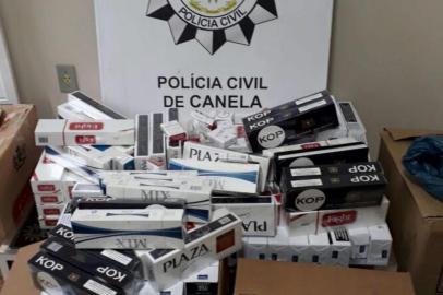 POLÍCIA CIVIL DE CANELA INTERCEPTA CARGA DE SEIS MIL MAÇOS DE CIGARROS CONTRABANDEADOS