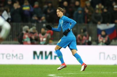 MOSCOU, Rússia (23/3/2018): o zagueiro Geromel, da Seleção Brasileira, durante amistoso contra a Rússia no Estádio Luzhniki.