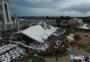 FOTOS: temporal destrói estrutura da Feira do Peixe em Taquaruçu do Sul e provoca uma morte