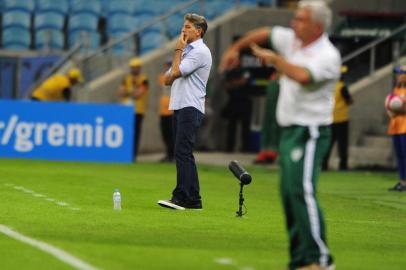  PORTO ALEGRE, RS, BRASIL - 28/03/2018 - Grêmio enfrenta o Avenida pelo segundo jogo da semifinal do Gauchão 2018. (Carlos Macedo/Agência RBS)