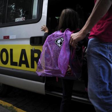  CAXIAS DO SUL, RS, BRASIL, 28/03/2018 - Pauta da geral sobre transporte escolar. (Marcelo Casagrande/Agência RBS)